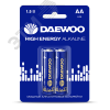 Элемент питания LR 6 (AA) DAEWOO High Energy Alkaline блистер, 2 шт. JazzWay 5030299