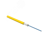 Кабель волоконно-оптический 9/125 (SMF-28 Ultra) одномодовый. 1 волокно. simplex. плотное буферное покрытие (tight buffer). 3 мм. арамидные волокна. д Hyperline FO-S3-IN-9S-1-HFLTx-YL