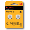 Батарейка CR2016-2BL MAX Lithium (60/240/43200) KODAK Б0037002
