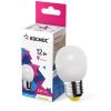 Лампа светодиодная LED 12Вт Шар 220В Е27 D45х90 3000К теплый 1070 лм КОСМОС LkeLED12wGL45E2730