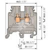 Клемма винтовая M4/6N 4 мм.кв синяя TE Connectivity ОУЭО ENT1SNA125116R0100
