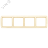 Лондон Рамка четырехместная горизонтальная бежевая EKF EEM-G-304-20