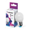 Лампа светодиодная LED 8.5Вт Шар 220В Е27 D45х82 6500К холодный 720 лм КОСМОС LkecLED8.5wGL45E2765