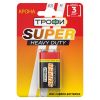 Батарейка Трофи 6F22-1BL SUPER HEAVY DUTY Zinc (12/96/6912) ЭРА Б0023144
