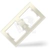 Рамка 2 поста Бриллиант горизонтальная слоновая кость Универсал 7948684