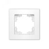 Рамка одноместная горизонтальная серия Афина белая (еврослот) Универсал A0053