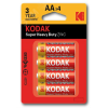 Батарейка R6-4BL SUPER HEAVY DUTY Zinc [KAAHZ-4] (80/400/26400) KODAK Б0005119
