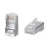 Коннектор RJ-45 под витую пару. категория 5e. экранированный. универсальный (для одножильного и многожильного кабеля) для проводников с толщиной по из Cabeus 8P8C-SH