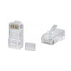 Коннектор RJ-45 под витую пару, категория 6, универсальный (для одножильного и многожильного кабеля), для проводников с толщиной по изоляции до 1,05 м Cabeus 8P8C-C6-TWP