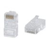 Коннектор RJ-45 под витую пару, категория 6 , универсальный (для одножильного и многожильного кабеля) для проводников с толщиной по изоляции до 1,05 м Cabeus 8P8C-C6