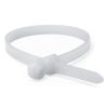 Хомут P6.6 с монтажным отверстием M4, белый, 3,6x156