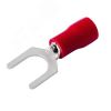 Наконечник вилочный изолир 6.5 мм 0.5-1.5 кв мм (НВи 1.5-6) красный, REXANT REXANT 08-0114