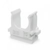 Крепёж-клипса для труб Полистирол белая d16 мм (100шт/2000шт уп/кор) Промрукав Промрукав PR.02716б