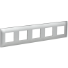 SKANDY Рамка 5-местная SK-F05S серебряный IEK