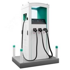 Станция зарядная НЗС ПРО Макс 120 C/С/G быстрая 120 кВт 3 фазы с 1 кабелем GB/T и 2 кабелями Тype2 НЗС ПМ120CCG