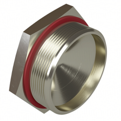 Взрывозащищенная заглушка Ex d e, NPT 2&quot;. Никелированная латунь. IP66/67/68