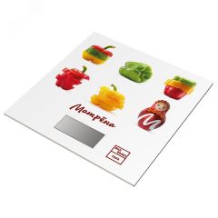 Весы кухонные электронные MA-033 до 7 кг, рисунок ''Перцы'' Матрена 101235