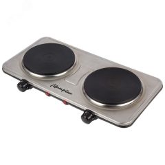 Электроплитка двухконфорочная МА-063, нагревательная плита, цвет сталь Матрена 101248