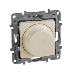 ETIKA Светорегулятор поворотно-нажимной LED 300Вт без нейтрали слоновая кость