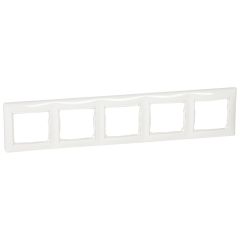 VALENA DIY Рамка 5-местная белый