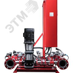 Насосная станция автоматического пожаротушения ОМНИ Гидро В2 3хCDM85-5-2-УПП-АВР-ЖН (1x1.5) на базе 3-х вертикальных насосных агрегатов ОМНИ Автоматика ОМНИГидроВ23хCDM85-5-2-УПП-АВР-ЖН(1x1.5)