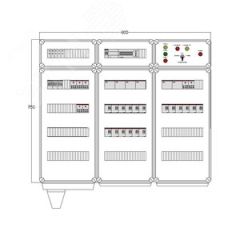 Щит управления электрообогревом HS 18x3400 D850 (в комплекте с терморегулятором) DEVIbox DBS034