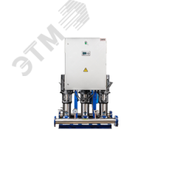 Насосная станция повышения давления ОМНИ Гидро В1 3хCDM15-4-ЧРП на базе 3-х вертикальных насосных агрегатов ОМНИ Автоматика ОМНИГидроВ13хCDM15-4-ЧРП