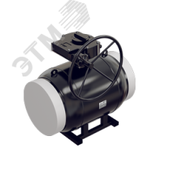 Кран стальной под приварку стандартнопроходной DN 400 PN 25 Ст.20 с редуктором ALSO КШ.П.400.25-01