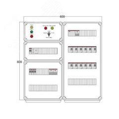 Щит управления электрообогревом DEVIBOX HR 12x1700 D316 (в комплекте с терморегулятором и датчиком температуры) DEVIbox DBR080