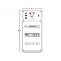 Щит управления электрообогревом HS 3x3400 D850 (в комплекте с терморегулятором) DEVIbox DBS027