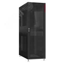 Шкаф серверный 42U 800х1070 передняя дверь: стекло IP41. задняя дверь: двустворчатая глухой металл IP51. боковые панели: перфорированные. цвет: черный SYSMATRIX NS 8142.9152