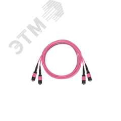 Кабельная сборка, 24 волокон, MM 50/125 OM4, 2xMTP/female-2xMTP/female, полярность А, LSZH, 30м NIKOMAX/NIKOLAN NMF-PC24M4PAC-2MTPF-2MTPF-030