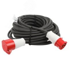Удлинитель силовой IND380-U-1e-5x4-50m-IP44 на 380В в бухте 1 розетка CEE 5P 50м КГ 5х4 32A IP44 ЭРА Б0057300