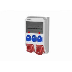 Устройство распределительное настенное пластик IP44 40A корпус 222х369х130 серый AlpenBox 0020004