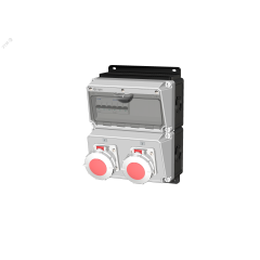 Комбинация розеток , Вход М32, клеммы, 2xCEE32A4p3h контейнерные, IP67. INPIN 1602011