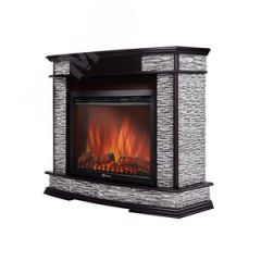 Портал для камина Scala 25 из камня серый сланец и шпон венге Firelight Scala 25 GV