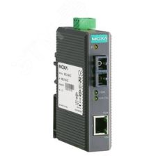 Медиаконвертер Ethernet 10/100BaseTX в 100BaseFX (многомодовое оптоволокно) в пластиковом корпусе MOXA IMC-21-M-SC