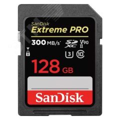 Карта памяти 128GB SD Extreme Pro UHS II, SDXC, 180 МБ/с, Class 10 SanDisk SDSDXDK-128G-GN4IN