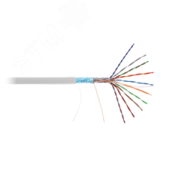 Кабель F/UTP 10 пар Кат.5 одножильный медный внутренний PVC серый 305м NETLAN EC-UF010-5-PVC-GY-3