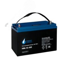 Батарея аккумуляторная 12В 100Ач со сроком службы 10-12 лет Парус электро HM-12-100