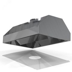 Зонт островной из оцинкованной стали ЗВО-0 1600х800х400мм D315 Naveka F0000033159