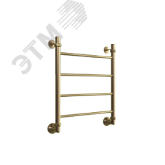 Полотенцесушитель водяной J 60/50 с крепежом, фитингами и отражателями цвет золотой матовый ДВИН 4657771777196