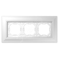 Монтажный адаптер для 3-ой рамки (без выступа на готовой стене)  для установки устройств и накладок серии LS990 в установочную коробку (для горизонтал JUNG PA983G125-0