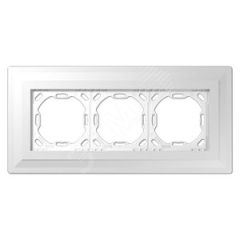 Монтажный адаптер для 3-ой рамки (выступ 3 мм на готовой стене)  для установки устройств и накладок серии LS990 в установочную коробку (для горизонтал JUNG PA983G125-3