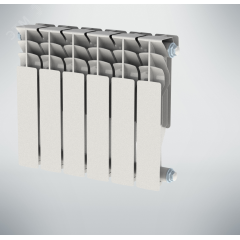 Радиатор алюминиевый секционный 350/100/21 боковое подключение НРЗ NRZRA3501000721
