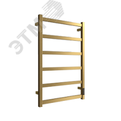 Полотенцесушитель электрический из квадратного профиля J plaza neo 80/50 с диммером цвет полуглянцевой состаренной бронзы ДВИН 4657763759575