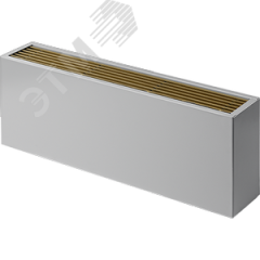 Конвектор настенный НКНН05-10.060 с естественной конвекцией решетка алюминий натуральное анодирование Isoterm 05-10.060Ал