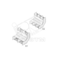 Угол вертикальный для напольного короба Vergokan VSB48.170S1