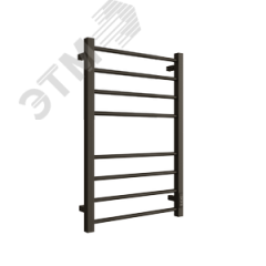 Полотенцесушитель электрический из квадратного профиля с диммером S plaza neo 80/50 цвет чёрный матовый ДВИН 4656759179281
