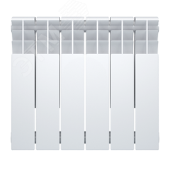 Радиатор биметаллический секционный 350/90/14 боковое подключение Oasis Р0000108367